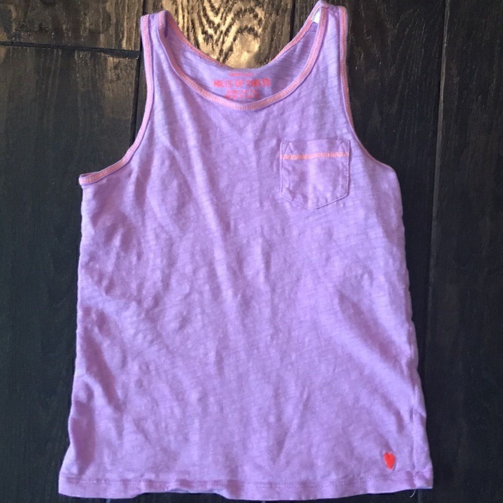 Jcrew Crewcuts girls purple & peach tank top